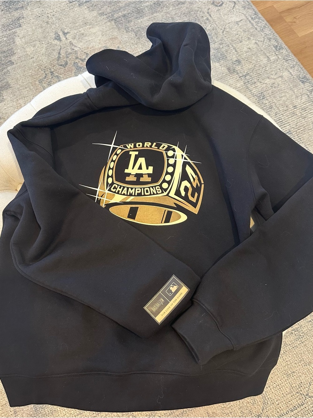 Baseballism 24' Los Angeles Champions Black & Gold Hoodie Sweatshirt